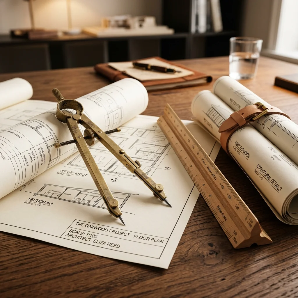 Architects web project visual mockup